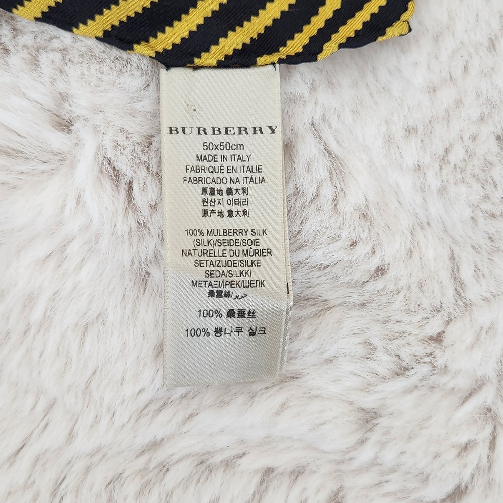 Silk Burberry Scarf, Square/ Small - Picture 3 of 3
